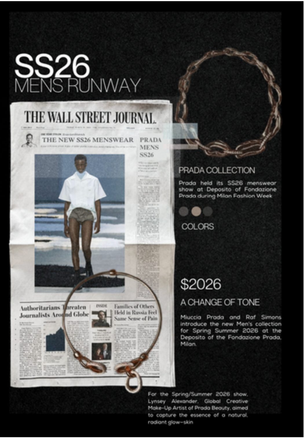 SS26 menswear runway editorial spread